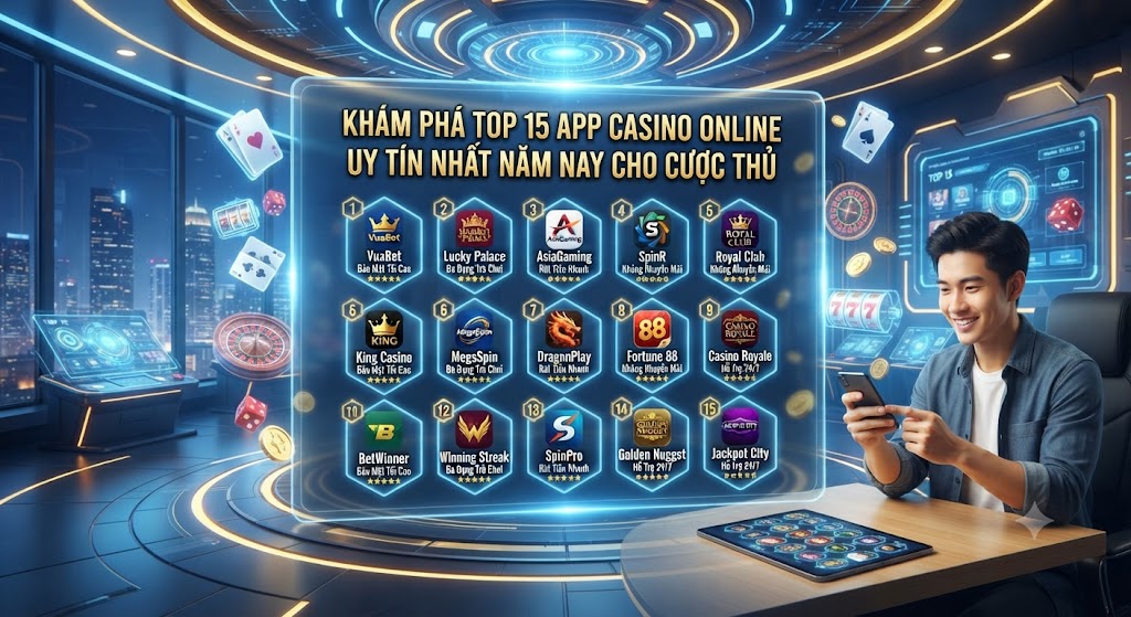 15 app casino online uy tín